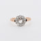 Bague 51 Bague Marguerite Or et Diamants circa 1900 58 Facettes 300-2