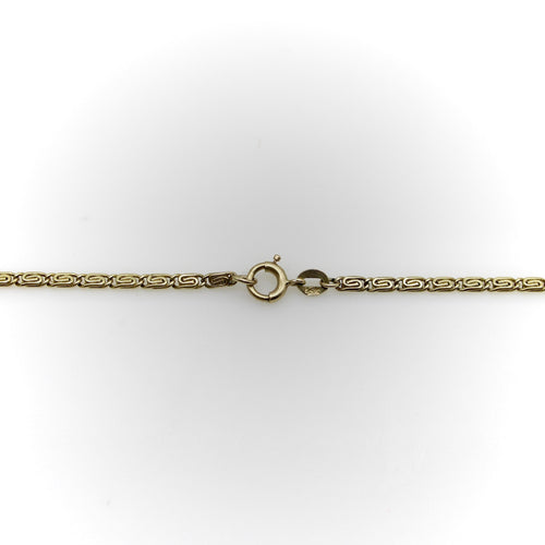 Collier Chaîne vintage à maillons entrelacés en or jaune de 26 pouces 58 Facettes A2003D