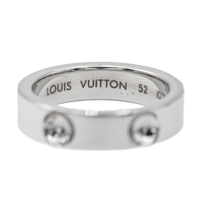 Bague 52 Louis Vuitton Bague Alliance Or blanc 58 Facettes 2699516CN