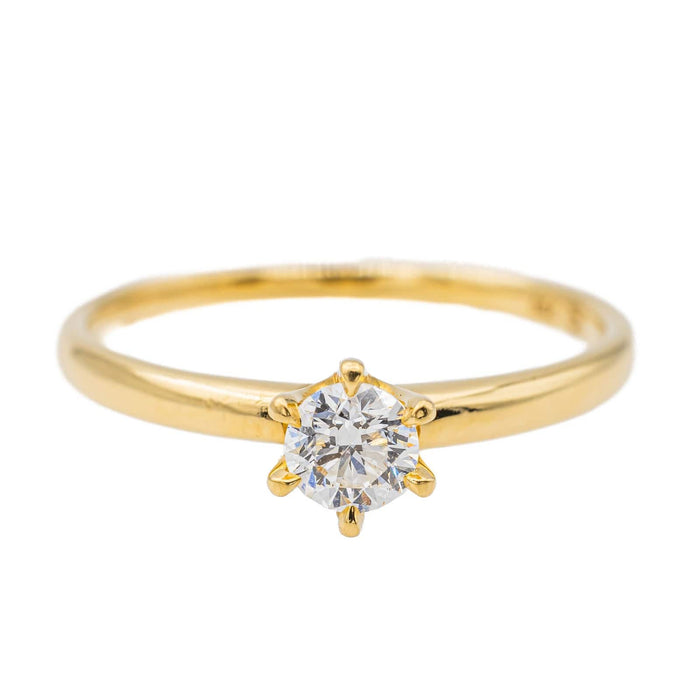 Bague 53 Bague Solitaire Or jaune Diamant 58 Facettes 3249826CN