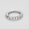 Bague 53 Bague souple en or blanc et diamants 58 Facettes JRW0021-53