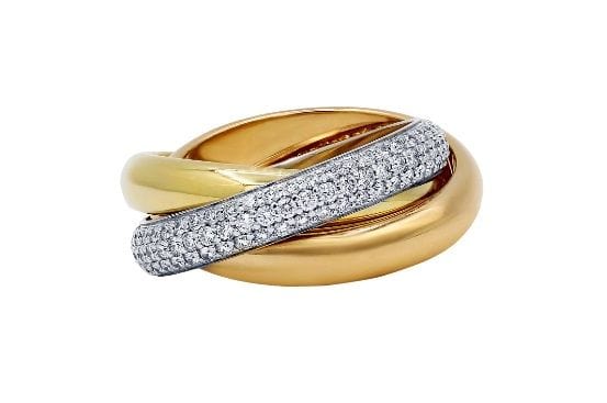 Bague 52 CARTIER - Bague Trinity diamants 58 Facettes 80