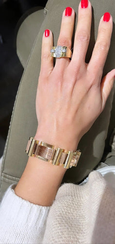 Bracelet Bracelet Tank Or Rose, Or Jaune 58 Facettes 1