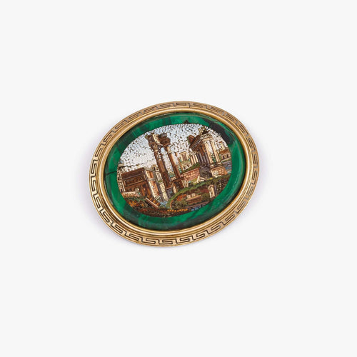 Broche Broche en micromosaïque en or 9 carats 58 Facettes 22754