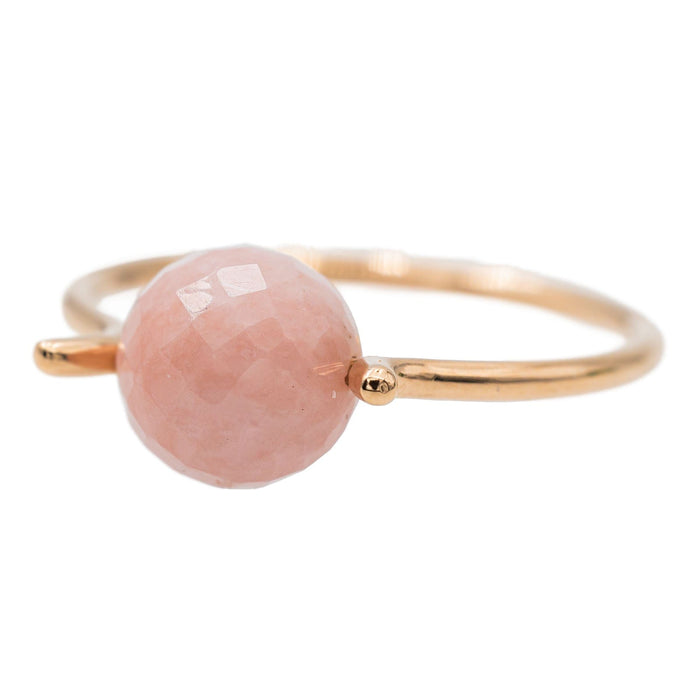 Bague Or rose Rhodochrosite