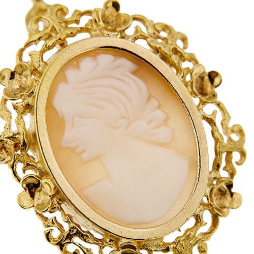 Pendentif Broche pendentif camée 58 Facettes 34668