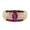 Bague 54 Bague Or jaune Rubis 58 Facettes 2711713CN