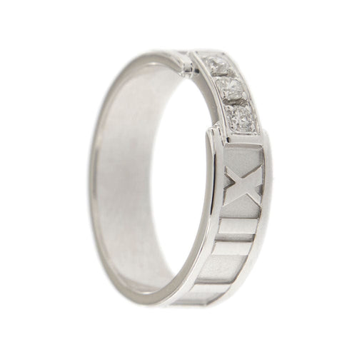 Bague Alliance avec diamants 58 Facettes 30977