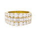 Bague 53 Bague bandeau diamants et or jaune. 58 Facettes 33861