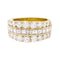 Bague 53 Bague bandeau diamants et or jaune. 58 Facettes 33861