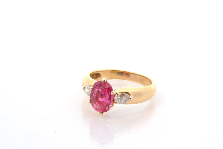 Bague 54.5 Bague d'occasion rubis de 1,67cts en or 18k 58 Facettes 27166-27136A