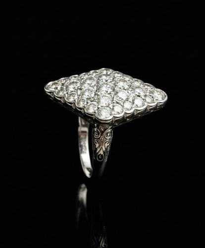 Bague Splendido Anello Romboidale con Diamanti 58 Facettes