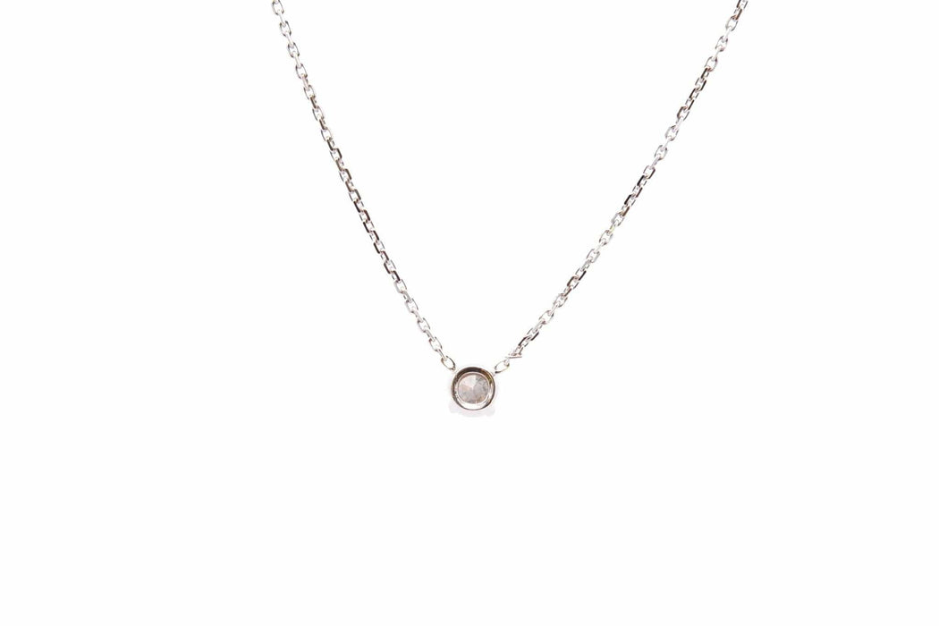 Collier Collier or blanc diamant 0,30ct 58 Facettes 26182