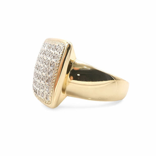 Bague 57 Bague en or jaune & diamants 58 Facettes