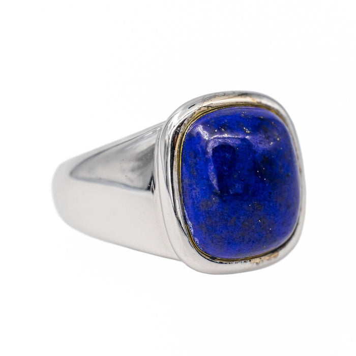 Bague 53 Hermès Bague Or blanc Lapis Lazuli 58 Facettes 3411142CN