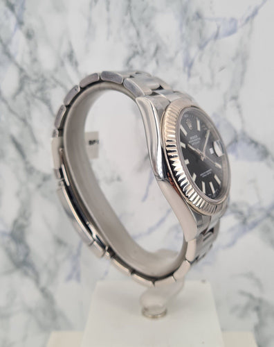 Montre ROLEX - Montre DateJust II Noir 58 Facettes 116334