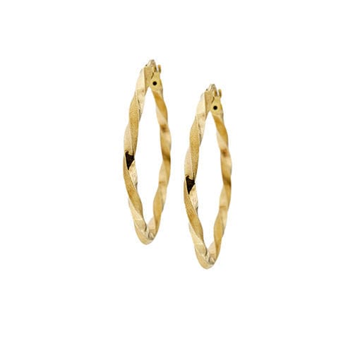 Boucles d'oreilles créoles Torchon