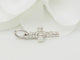 Pendentif Pendentif croix en or blanc et diamants 0.17ct 58 Facettes F4863