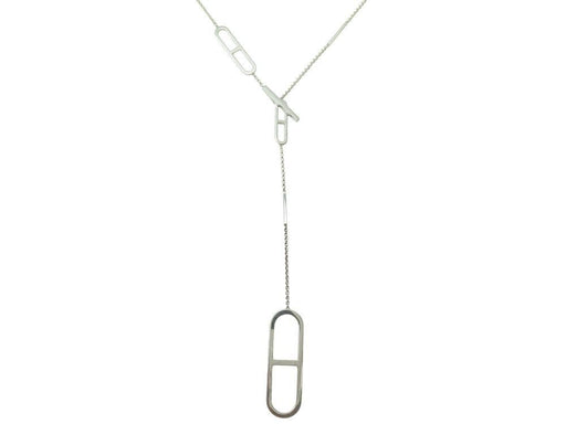 Collier collier HERMES sautoir ever chaine d'ancre en argent 58 Facettes 264268