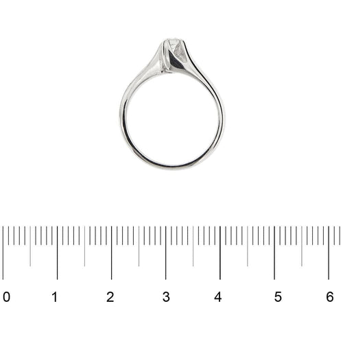 Bague 52 Bague solitaire Or blanc Diamant 58 Facettes 31624