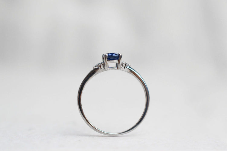 Bague 47 Bague Saphir Diamants 14K 58 Facettes 3759