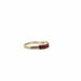 Ring 50 Alliance Demi-Tour White Gold & Ruby 58 Facettes 40-GS34386-1