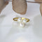 Bague 51 Bague trio perles de culture or jaune 58 Facettes 24-337C