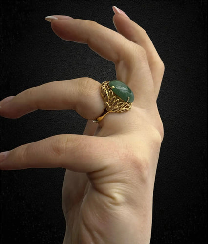 Bague Bague en jadéite 58 Facettes