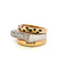 Bague 59 Bague Tank Or Jaune Blanc Diamants 58 Facettes 3-GSJE421-01