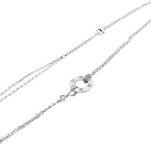 Collier Collier Cartier, « Love», or blanc, diamants. 58 Facettes 35189