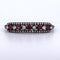 Bracelet Bracciale vintage en or rose 14 kt et argent 925 avec rubis et diamants 58 Facettes