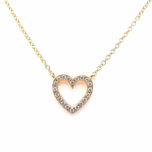 Necklace Rose gold & diamond necklace 58 Facettes