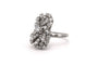 Bague 53 Bague contemporaine en or blanc sertie de diamants (+-1.36ct) 58 Facettes 23009