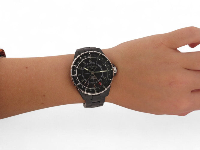 Montre montre CHANEL j12 gmt h3101 41 mm ceramique noire automatique +boite 58 Facettes 269829