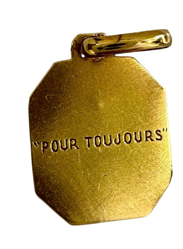 Pendentif Médaille religieuse or jaune 58 Facettes