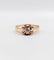 Bague 55 Bague jonc antique or rose 14k diamant taille ancienne 0,30 carats (circa 1906) 58 Facettes A06289