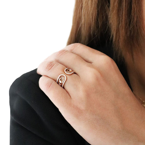 Bague 56 Bague Messika Move 10th – Diamant Or Rose 58 Facettes