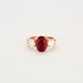 Bague Bague or rose avec tourmaline rubellite diamants 58 Facettes