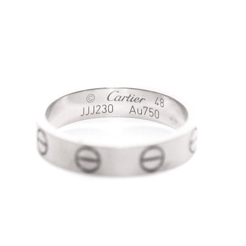 Bague 48 CARTIER - Alliance Love or gris 58 Facettes 94837