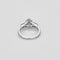 Bague 54 Solitaire en or blanc et diamants 58 Facettes B250605