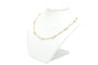 Collier Collier contemporain en or jaune et blanc 18 carats et perles 58 Facettes B676