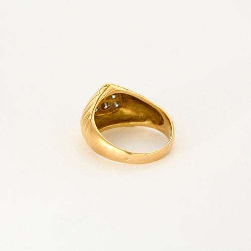 Bague 59.5 Bague coeur or jaune et diamants 58 Facettes SOR10522
