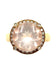 Ring 58 POIRAY. “Filles Antik” collection, 18K rose gold ring, rose quartz and diamonds 58 Facettes