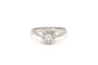Bague Contemporaine or blanc 18 carats sertie de diamants (+/- 0.52ct)