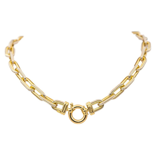 Collier Collier Or jaune, Or blanc 58 Facettes 4651186CN