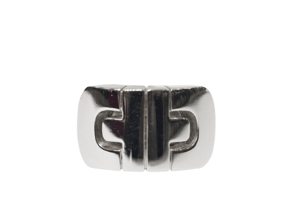 Bague 50 Bague Bvlgari Parentesi en or blanc 58 Facettes 27581