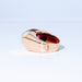 Bague 52 Bague Tank or rose rubis et diamants 58 Facettes 240 400