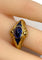 Bague 54 Bague en or jaune 18 carats saphirs cabochon et calibrés époque Art Deco 58 Facettes AB666