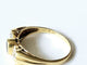 Bague or jaune, saphir et diamants