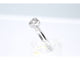 Bague Bague en or blanc avec un diamant taille brillant en forme de cœur 58 Facettes 2094